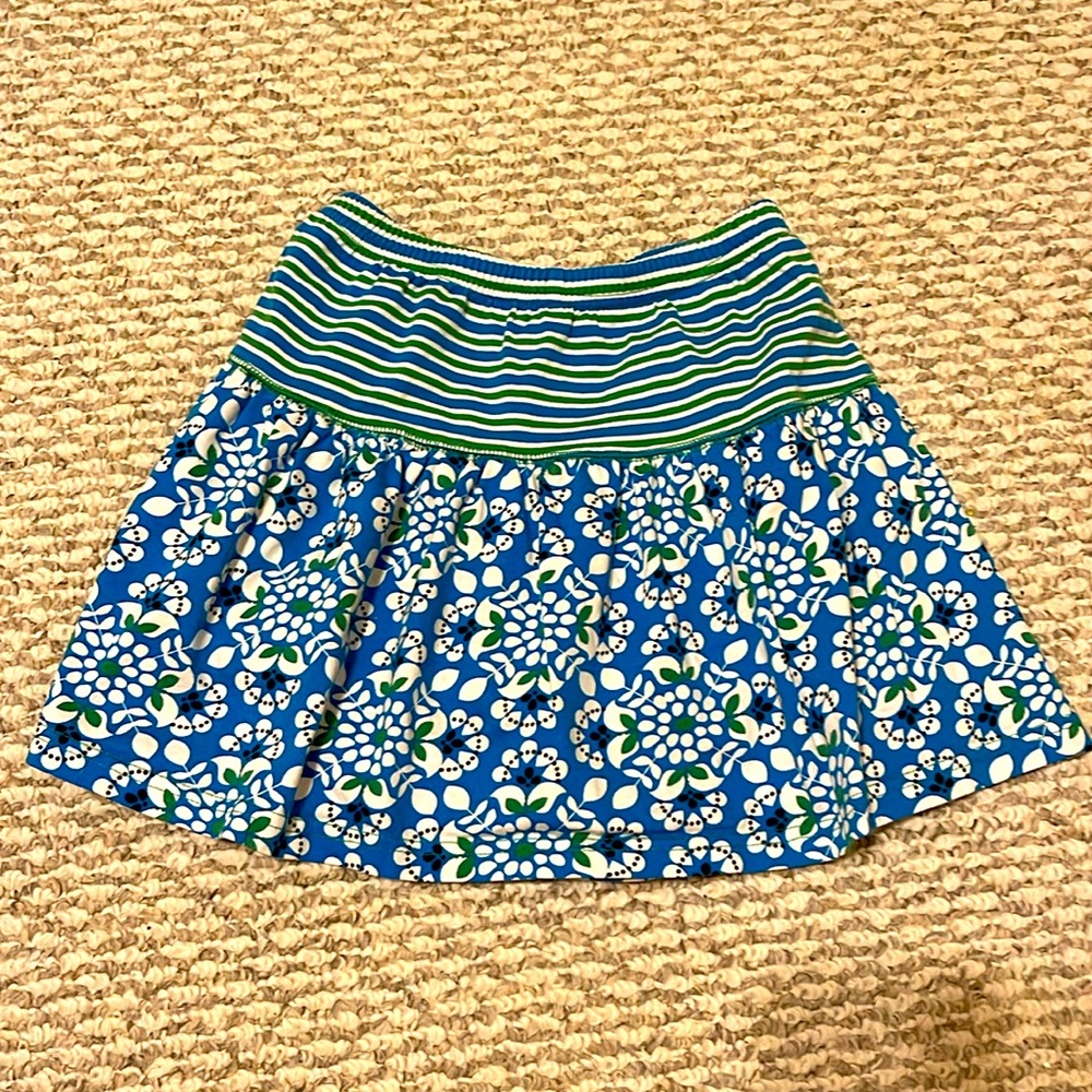Hanna Andersson cotton knit skirt with undershorts size 130/US 8